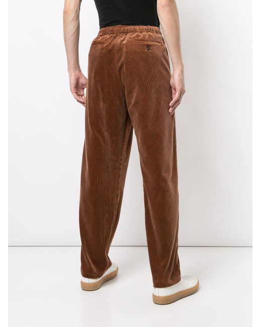 Undercover Straight Leg Corduroy Trousers in Brown for Men - Lyst