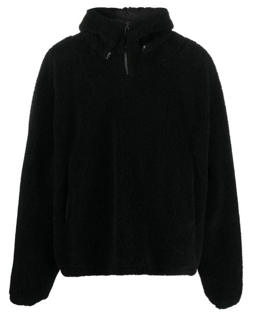 424 Black Logo Half-Zip Jumper for men