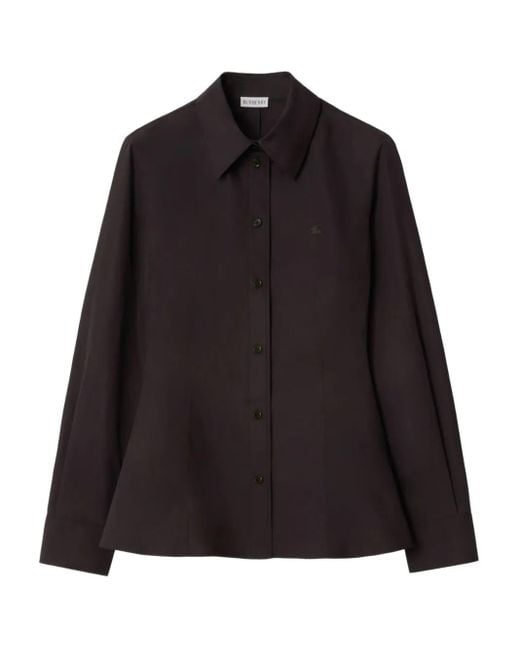 Burberry T-Shirt Met Print in het Black