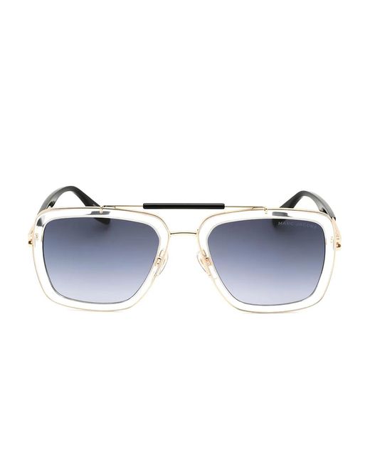 Marc Jacobs Blue Pilot-Frame Sunglasses for men