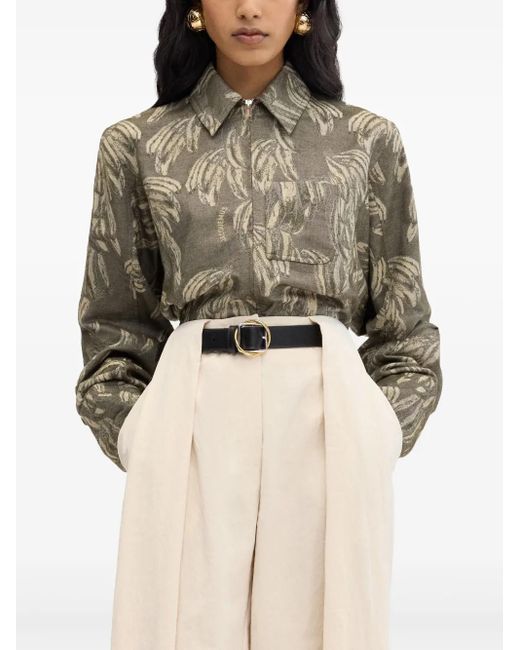 Jacquemus Green Graphic-Print Shirt