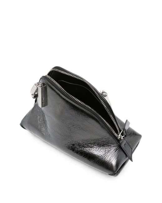 The Attico Black La Scala Metallic-Effect Chain-Link Tote Bag