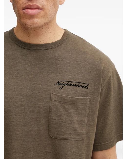 Neighborhood Brown Pocket T-Shirt for men