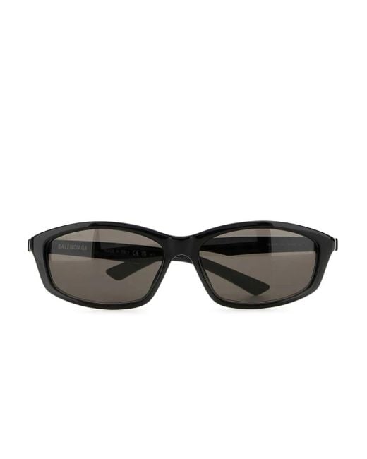 Balenciaga Black Logo-Print Sunglasses