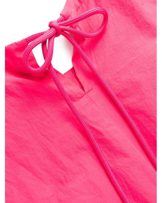Moncler Pink Sleeveless Cotton Mini Dress
