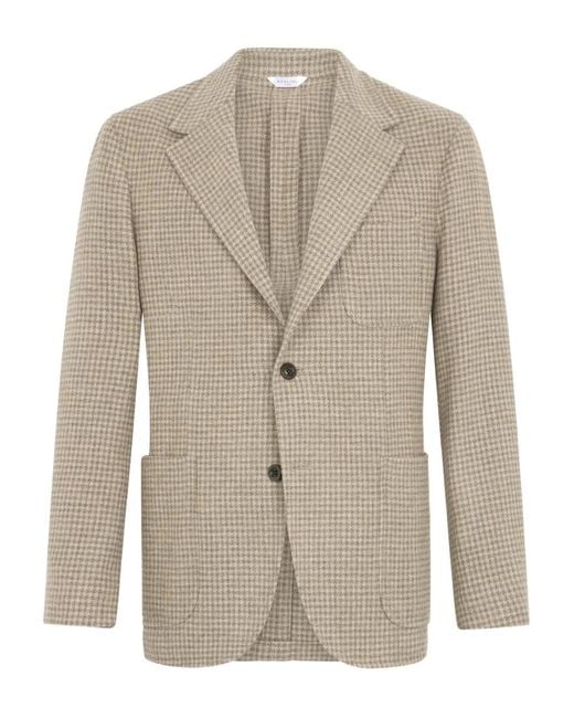 Boglioli Windsor Jacke mit zwei Knöpfen in Natural für Herren