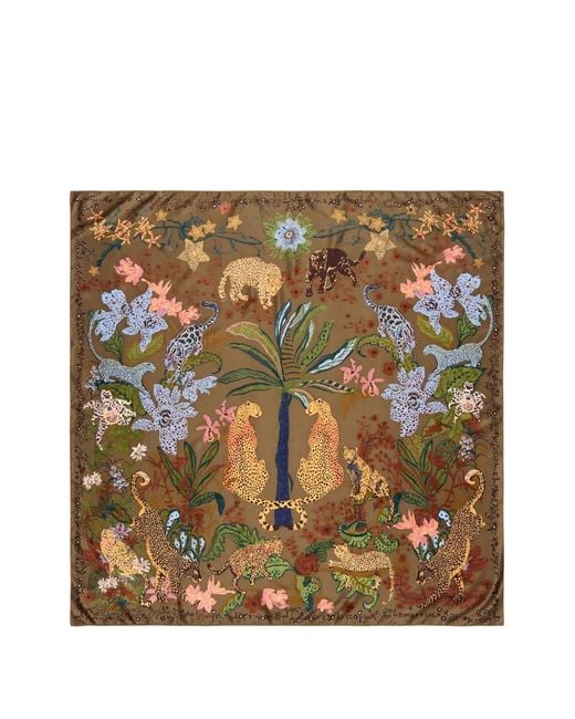 Bimba Y Lola Metallic Jungle Scarf