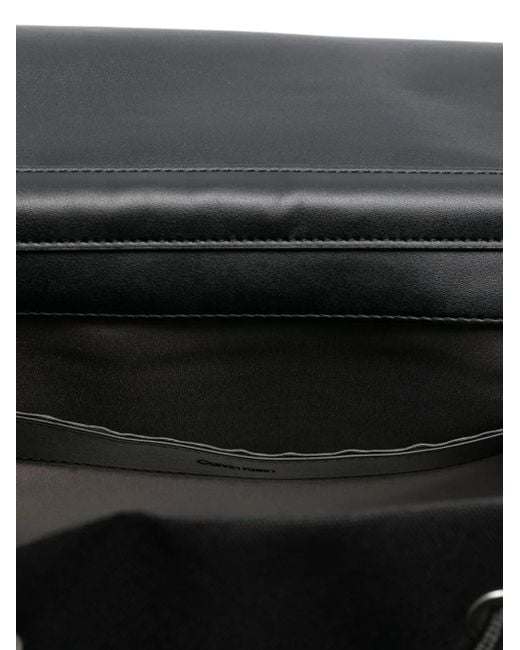 Calvin Klein Black Flap-Pocket Backpack for men