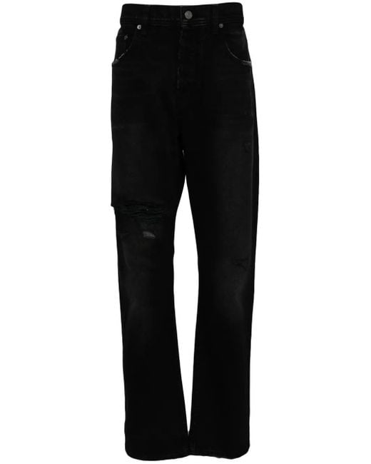 Enfants Riches Deprimes Black Distressed Washed Denim Jeans for men