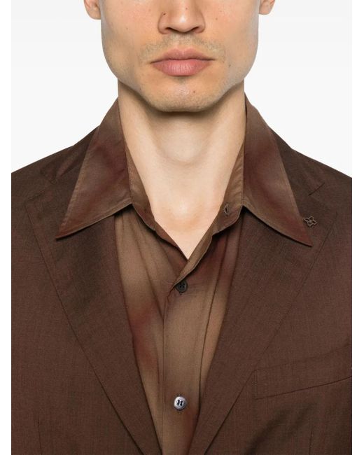 メンズ Tagliatore Dakar スーツ Brown