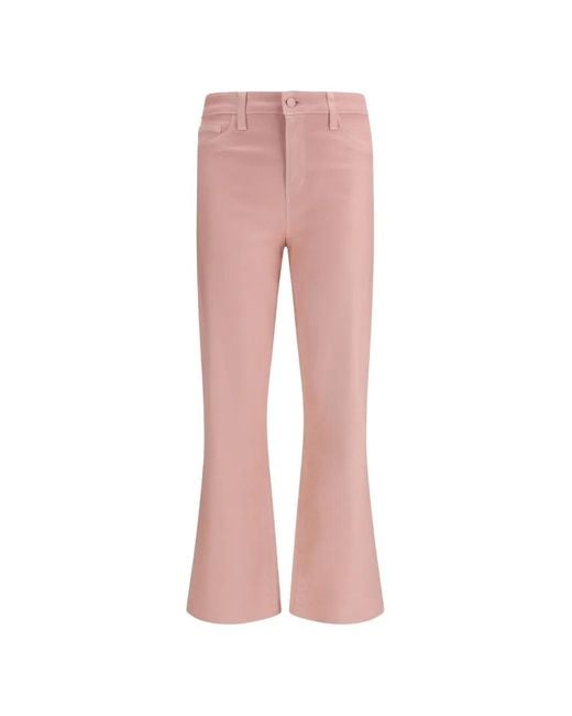 L'Agence Pink Kendra Flared Jeans