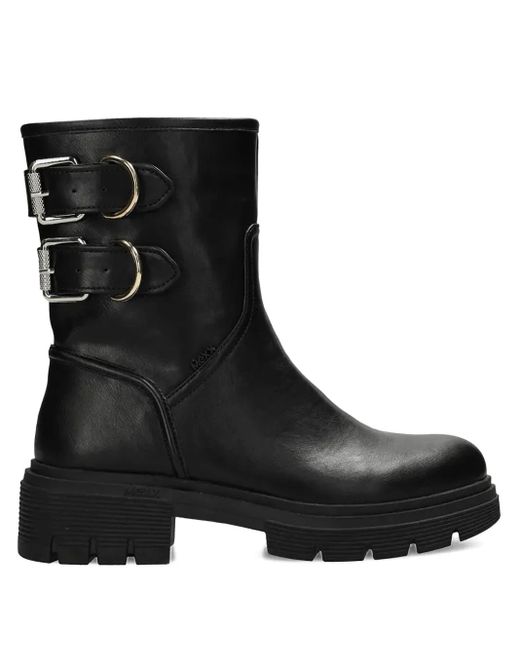 Mexx Black Sya Rami Buckle Platform Boots