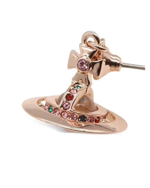 Vivienne Westwood Pink New Petite Orb Earrings