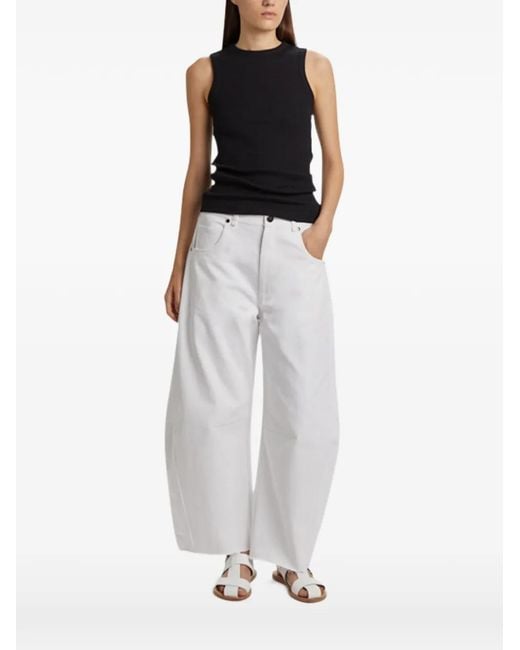 Phisique Du Role White Ribbed Top