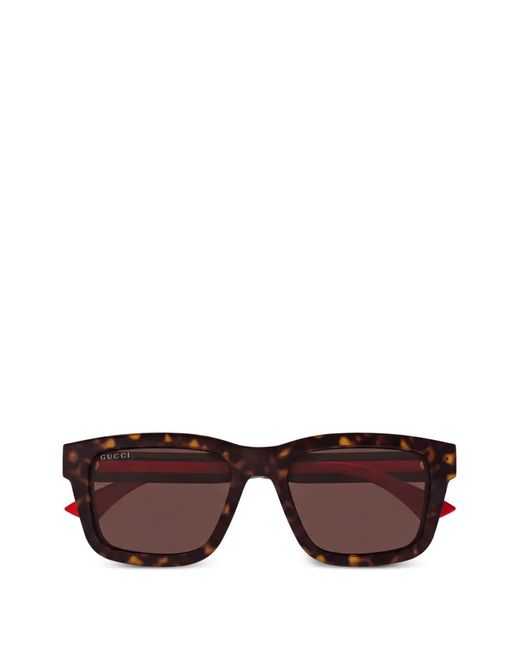 Gucci Brown Eckige Sonnenbrille