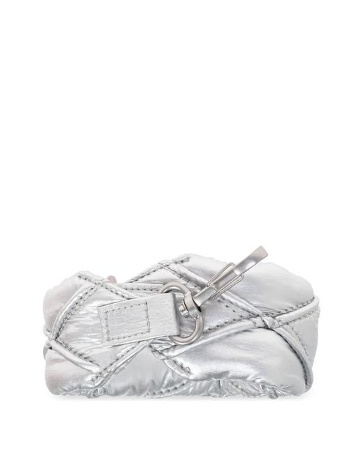 DIESEL White Charm-D Shoulder Bag M