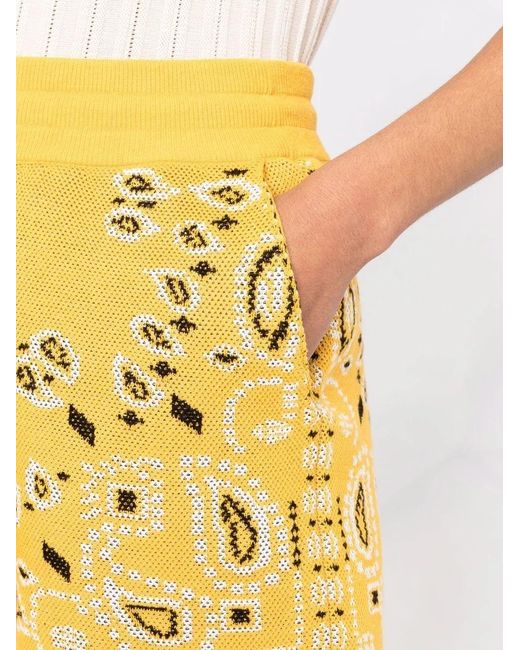 Alanui Multicolor Pique Bandana-print Shorts