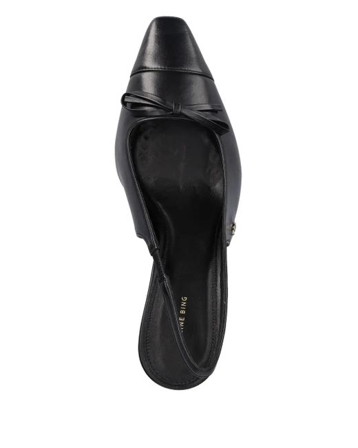 Anine Bing Black 80Mm Freya Slingback Pumps