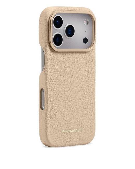 Maison De Sabre Natural Leather Iphone 17 Pro Max Case