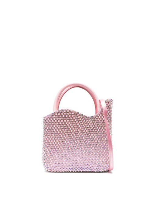 Mini sac Gilda à ornements strassés Le Silla en coloris Pink