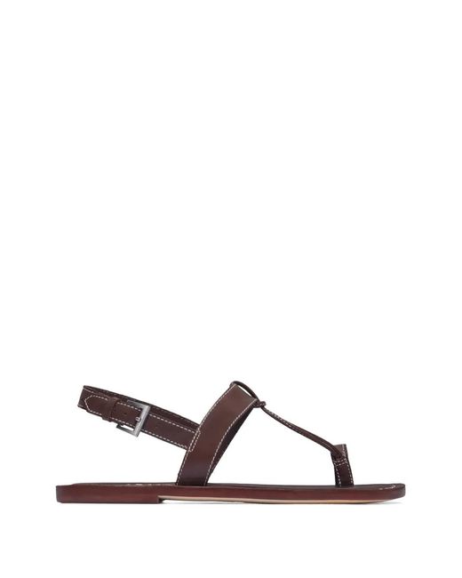 Bernardo Brown Maverick Leather Sandals