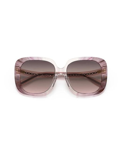 COACH Pink Ombré Square-Frame Sunglasses