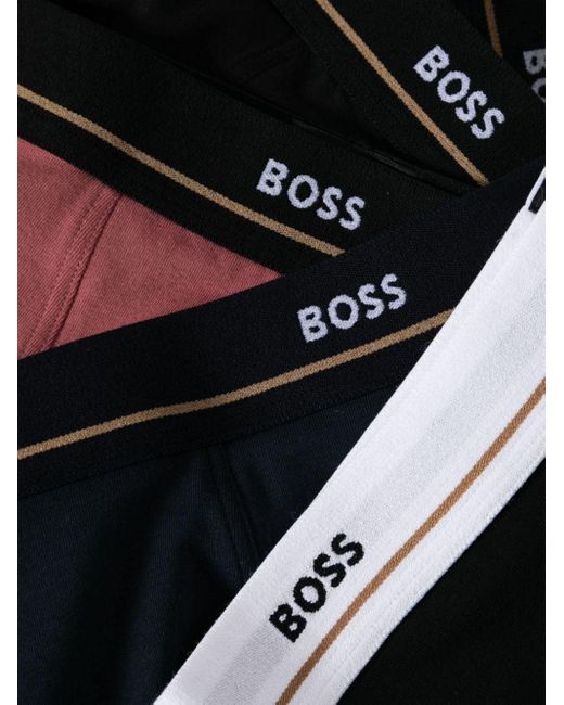 Boss Black Logo-Waistband Boxers (Set Of Five) for men