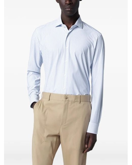 Xacus Blue Striped Shirt for men