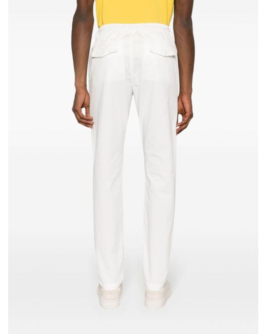 Pantalones ajustados con cordones Eleventy de hombre de color White
