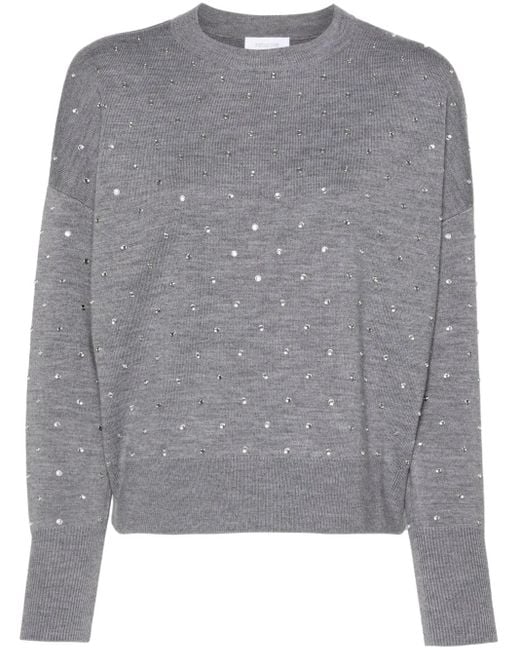 Rabanne Gray Sweater With Decoration