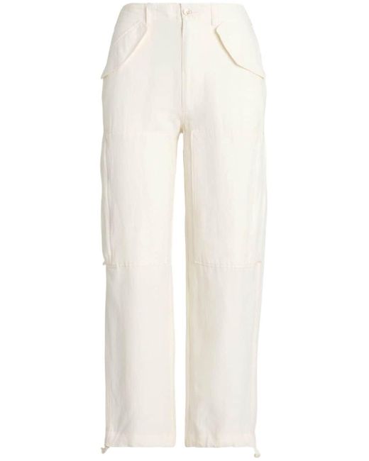 Polo Ralph Lauren White Tapered-leg Trousers
