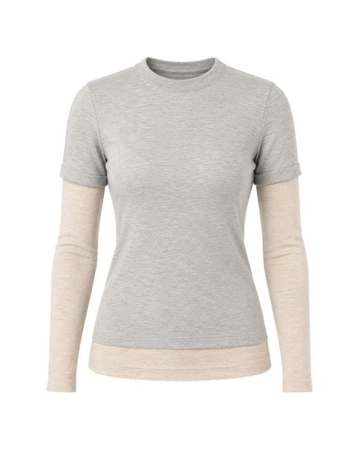 Camiseta A Capas CUDDLEUP de color Gray