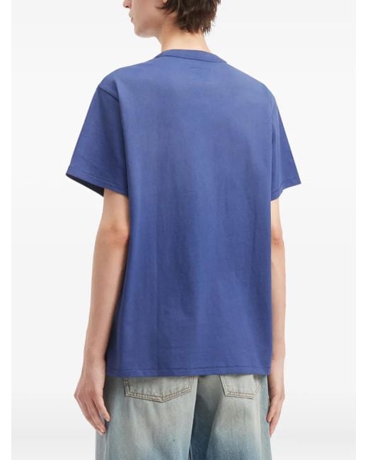 ERL Blue Graphic Print T-Shirt for men