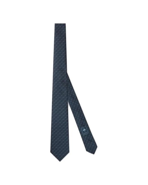 Gucci Blue Gg Silk Jacquard Tie for men