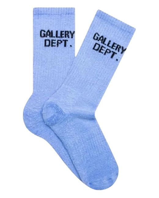 GALLERY DEPT. Blue Logo-Print Socks for men
