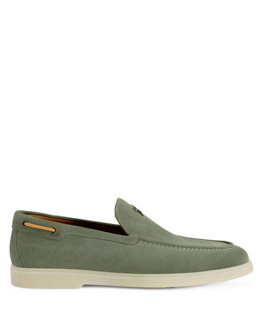 Giuseppe Zanotti Green The Maui Suede Loafers for men
