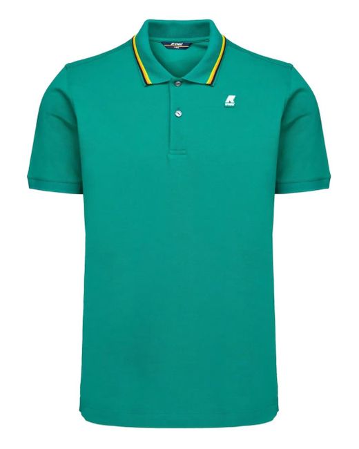 メンズ K-Way Jud ティップカラー ポロシャツ Green