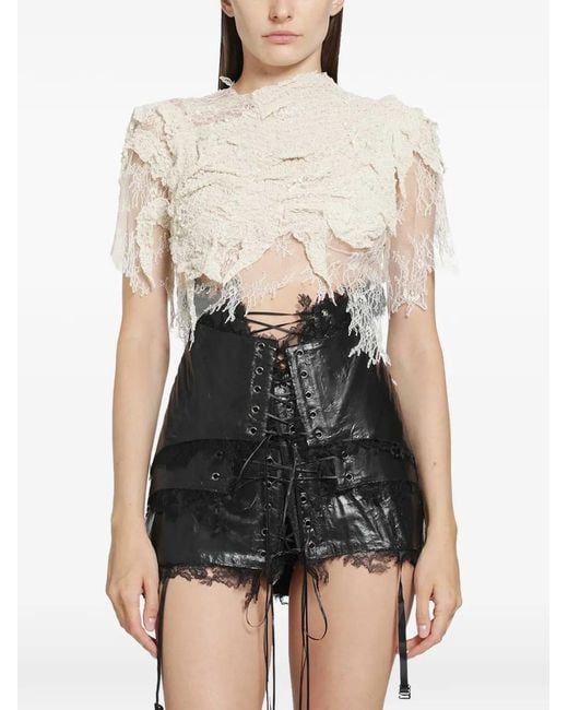 DREAMING ELI Black Lady-In-Waiting Lace Top