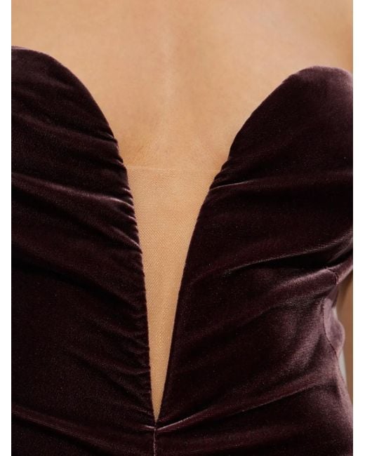 Tom Ford Black Velvet Corset Dress