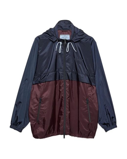 Prada Blue Re-Nylon Blouson Jacket