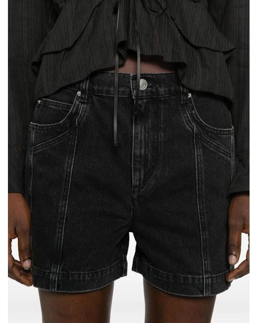 Isabel Marant Black Joely Shorts