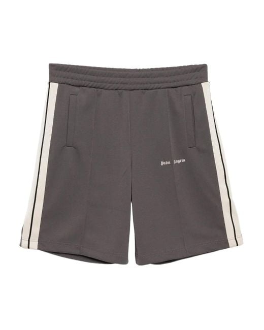 Palm Angels Joggingshorts Mit Logo in Gray für Herren
