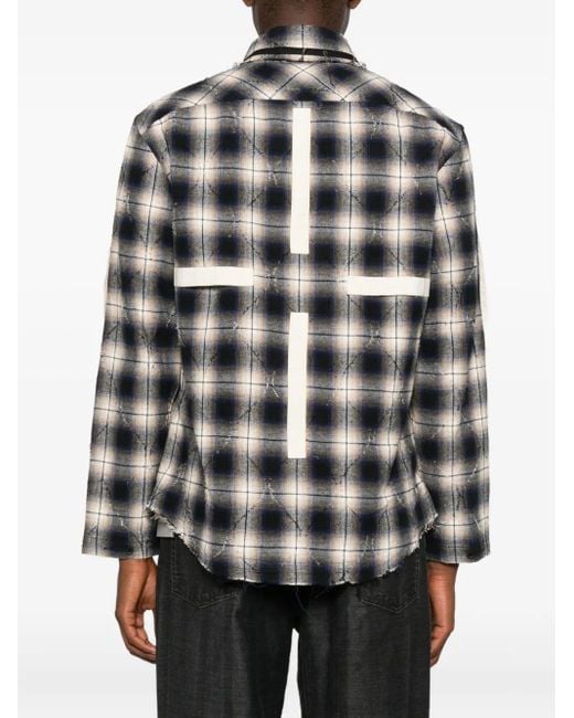 Craig Green Black Checkered Shirt for men