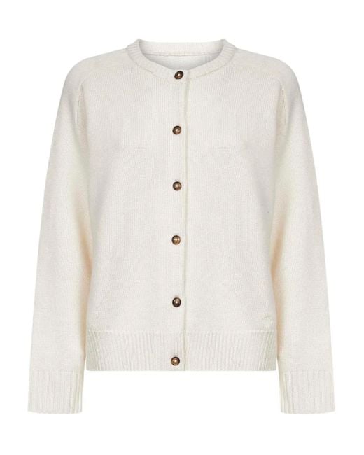 Loulou de Saison White Aidar Wool Cardigan
