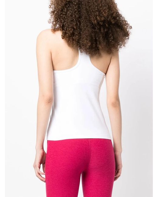Beyond Yoga White Spacedye Step Up Racerback Tank