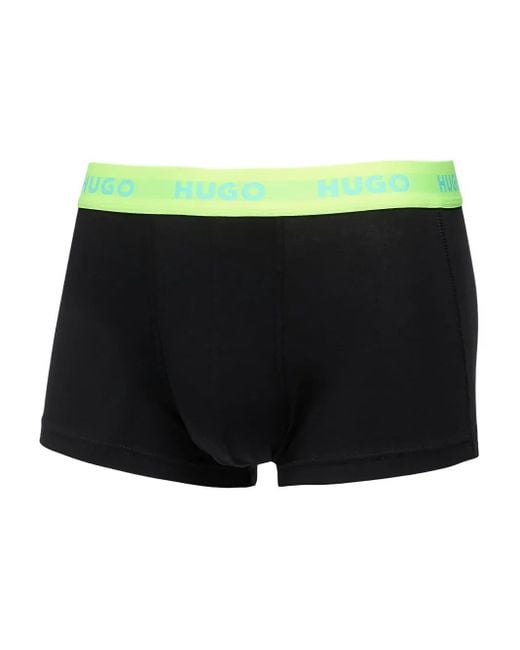 HUGO Set Aus Drei Boxershorts Mit Logo-Bund in Black für Herren