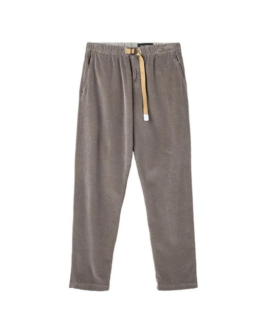White Sand Gray Greg Corduroy Trousers for men
