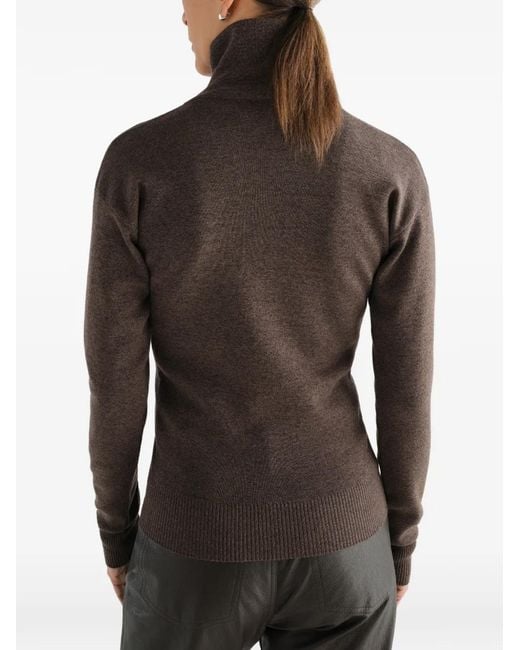 Lemaire Brown Buttoned Top