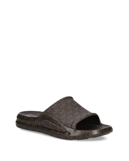 Kors Jake Logo Slide Michael Kors Slides Mens Black Matt  display picture 3