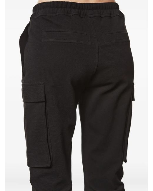 Thom Krom Black Cargo-Pocket Drawstring Trousers
